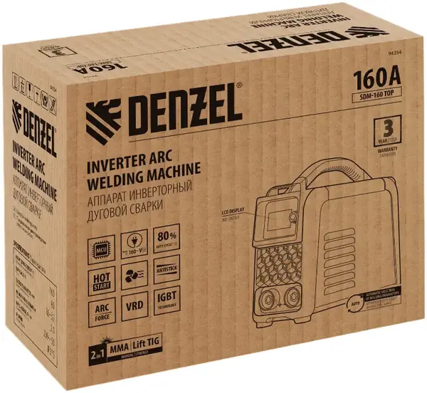 Denzel SDM-160 Top аппарат инверторный дуговой сварки (7000 Вт, 230 В, )