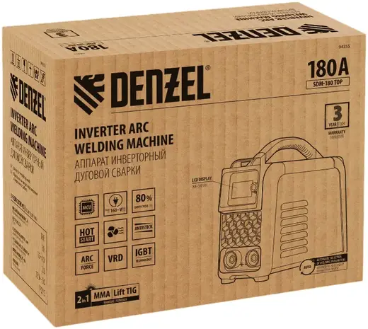 Denzel SDM-180 Top аппарат инверторный дуговой сварки