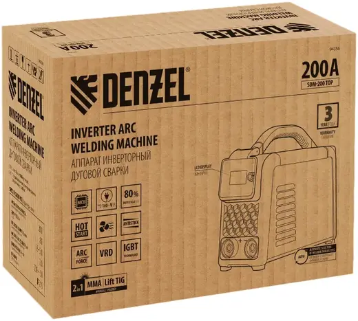 Denzel SDM-200 Top аппарат инверторный дуговой сварки