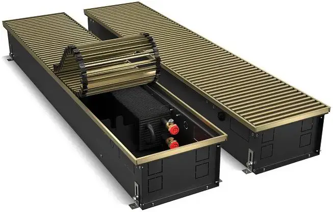 Royal Thermo Atrium конвектор внутрипольный RT-A-DG-U-LB (250*150*800 мм) светлая бронза