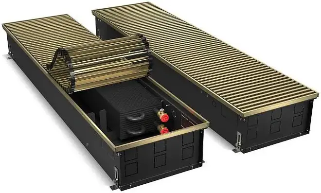 Royal Thermo Atrium конвектор внутрипольный RT-A-DG-U-LB (300*190*2400 мм) светлая бронза