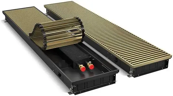 Royal Thermo Atrium конвектор внутрипольный RT-A-DG-U-LB (250*75*2600 мм) светлая бронза