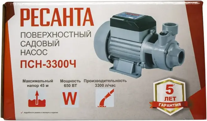 Ресанта ПСН-3300Ч насос поверхностный