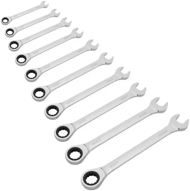 Goodking TKK-10010 набор ключей комбинированных трещоточных (8-24 мм)