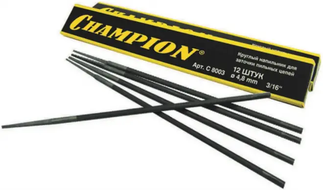 Champion напильник для заточки пильных цепей диаметр 4.8 мм