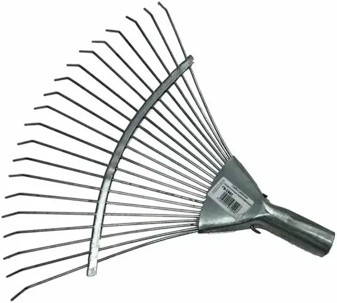 ГВ-П С662 грабли веерные проволочные оцинкованные без черенка без черенка