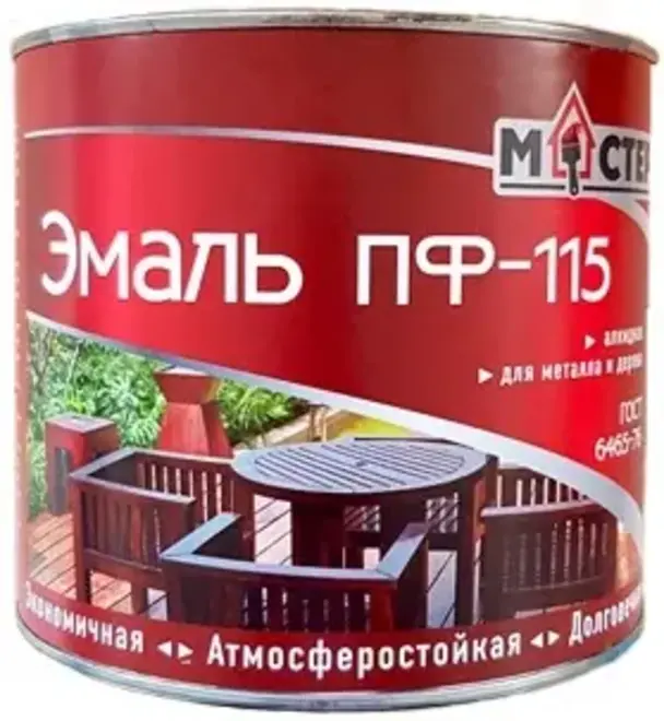 Мастер ПФ-115 Стандарт эмаль универсальная (1.9 кг) светло-голубая
