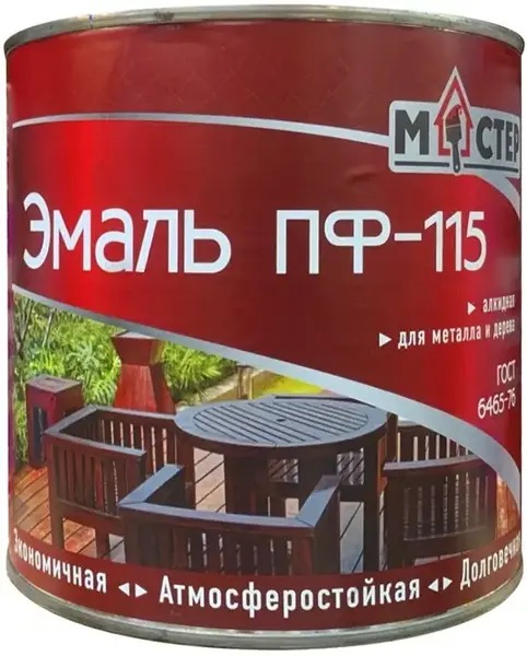 Мастер ПФ-115 Стандарт эмаль универсальная (2.7 кг) зеленая