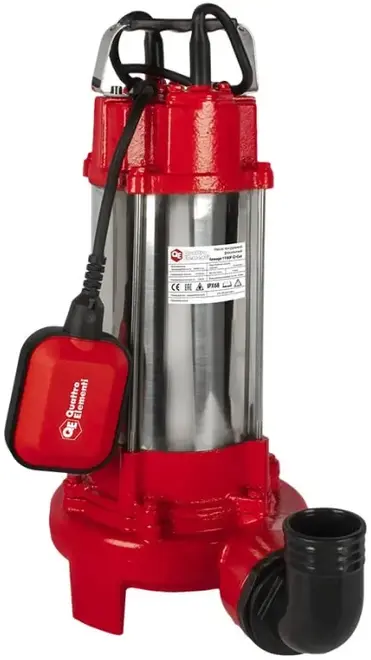 Quattro Elementi Sewage 1700F Ci-Cut насос фекальный с измельчающим ножом (1700 Вт)
