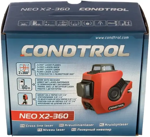 Condtrol Neo X2-360 нивелир лазерный линейный (635 нм)