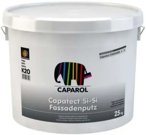 Caparol Capatect Si-Si Fassadenputz K20 готовая к применению структурная штукатурка (25 кг) бесцветная