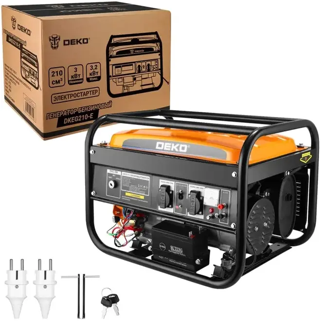 Deko DKEG210-E генератор бензиновый (3000-3200 Вт)