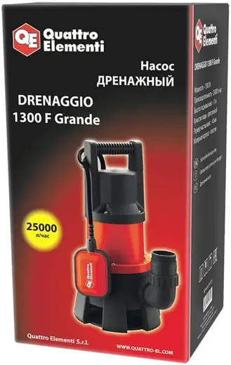 Quattro Elementi Drenaggio 1300 F Grande насос дренажный (1300 Вт)