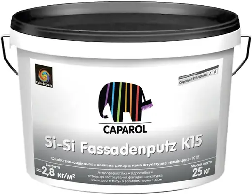 Caparol Capatect Si-Si Fassadenputz K15 готовая к применению структурная штукатурка (25 кг) бесцветная