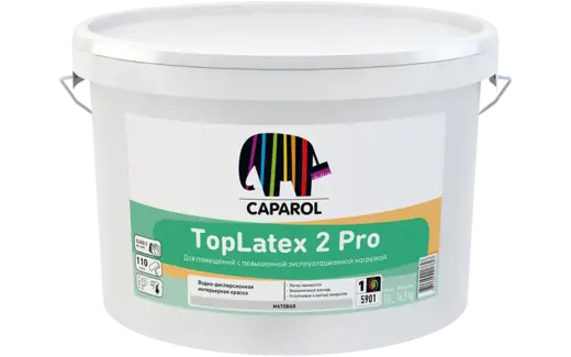 Caparol TopLatex 2 Pro тонкослойная интерьерная латексная краска (10 л) белая
