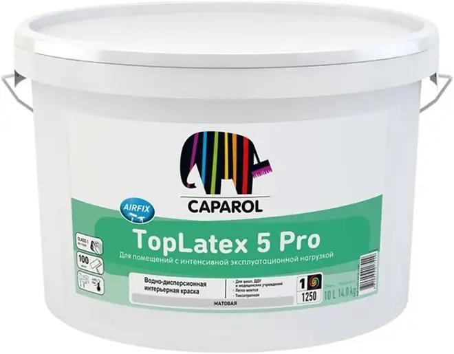 Caparol Linnimax TopLatex 5 Pro тонкослойная латексная краска для внутренних работ (10 л) белая