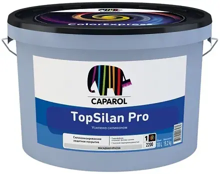 Caparol TopSilan Pro краска фасадная силиконовая для минеральных оснований (10 л) белая