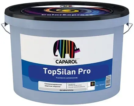 Caparol TopSilan Pro краска фасадная силиконовая для минеральных оснований (9.4 л) бесцветная