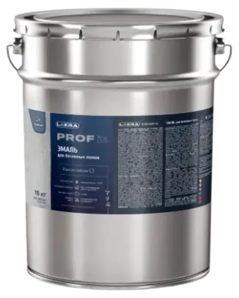 Лакра Prof It эмаль для бетонных полов износостойкая быстросохнущая (15 кг) белая