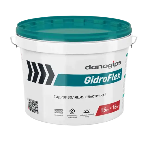 Danogips Gidroflex гидроизоляция эластичная (15 кг)