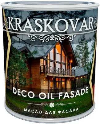 Красковар Deco Oil Fasade масло для фасада (750 мл) айсберг