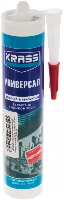 Krass Универсал герметик силиконовый (300 мл) черный Россия