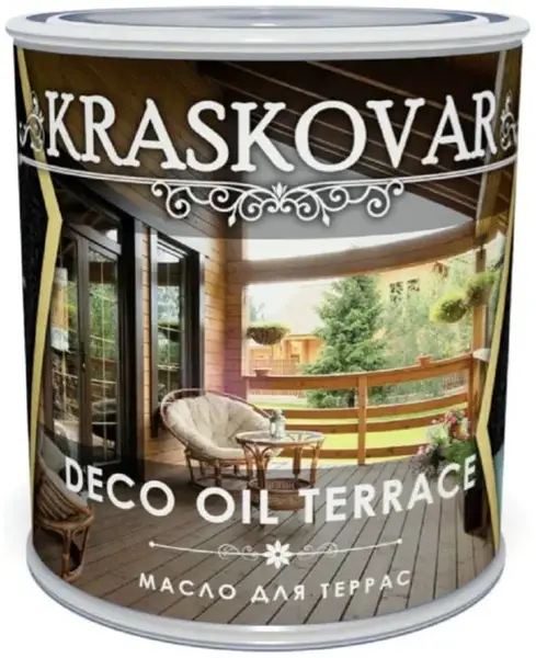 Красковар Deco Oil Terrace масло для террас (750 мл) джинсовый