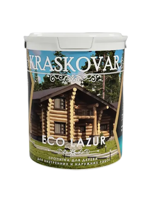 Красковар Eco Lazur пропитка для дерева (900 мл) акация