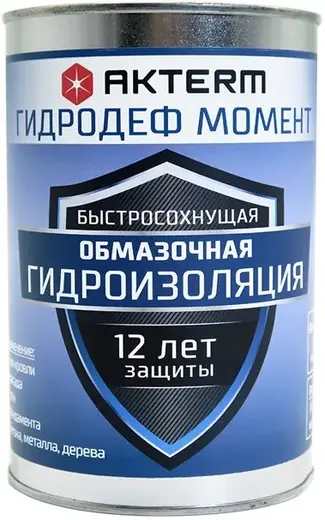 Актерм Гидродеф Момент универсальная гидроизоляционная мастика (3 кг)
