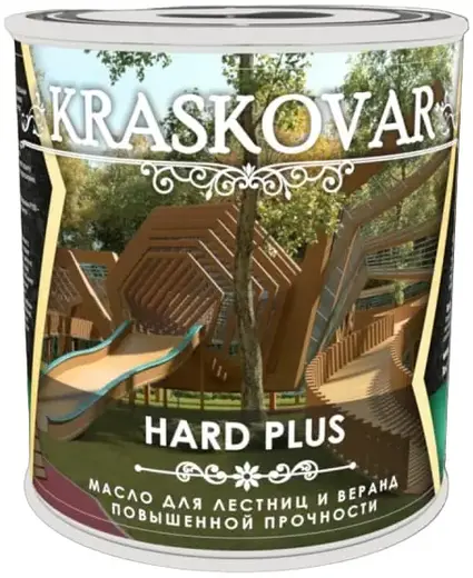 Красковар Hard Plus масло для лестниц и веранд повышенной прочности (750 мл) ваниль