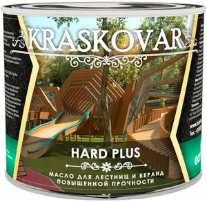 Красковар Hard Plus масло для лестниц и веранд повышенной прочности (2.2 л) орех