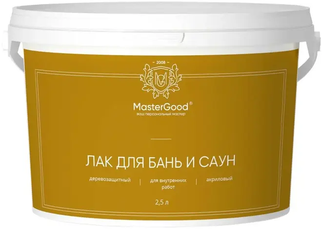 Master Good лак для бань и саун (2.5 л)