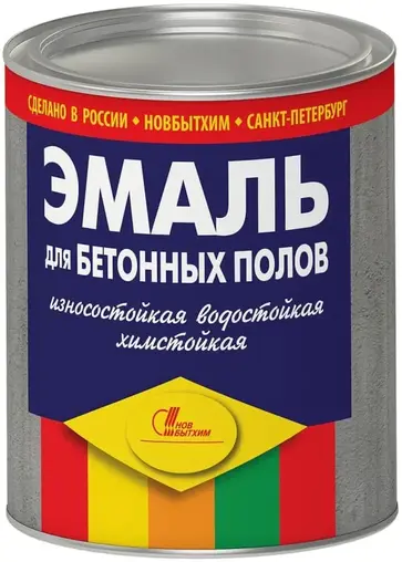Новбытхим эмаль для бетонных полов износостойкая водостойкая (1 л) голубая