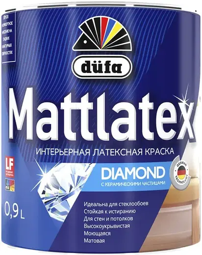 Dufa Mattlatex Diamond интерьерная латексная краска с керамическими частицами (900 мл) бесцветная