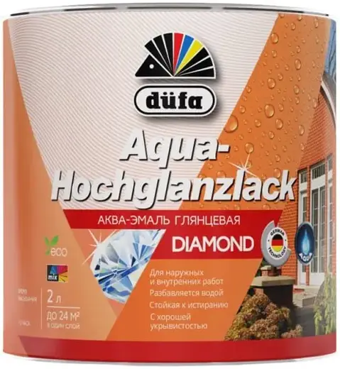 Dufa Aqua-Hochglanzlack аква-эмаль глянцевая (2 л) белая