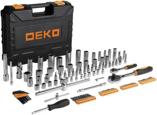 Deko DKAT121 набор инструментов профессиональный для авто (121 инструмент)
