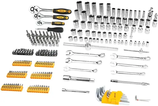 Deko DKAT200 набор инструментов профессиональный для авто (200 инструментов в наборе)