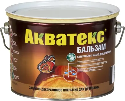 Акватекс Бальзам защитно-декоративное покрытие для древесины (2.2 л) лиственница