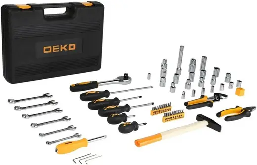 Deko DKMT63 набор инструмента универсальный для дома и авто (63 инструмента)