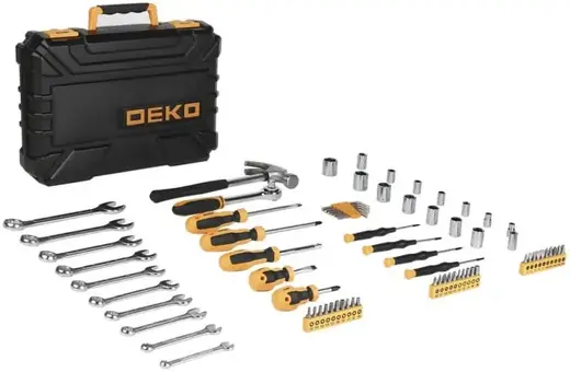 Deko DKMT74 набор инструмента универсальный для дома и авто (74 инструмента)