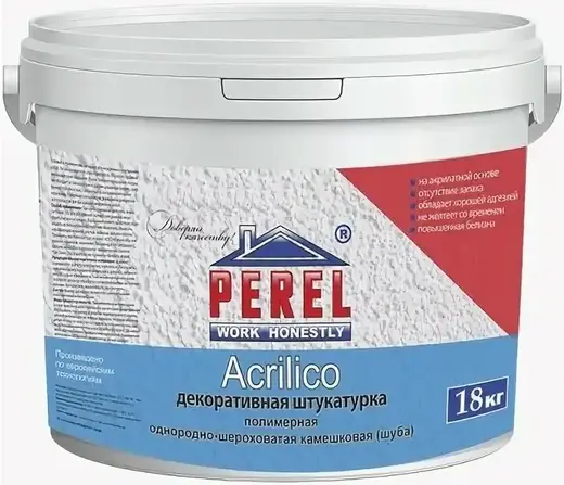 Perel Acrilico штукатурка декоративная шуба (18 кг 1.5 мм)