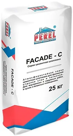 Perel Facade-C шпатлевка цементная (25 кг)