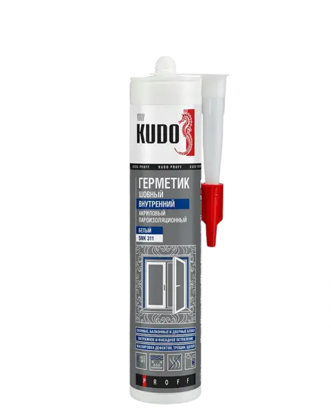 Kudo Proff герметик акриловый пароизоляционный шовный внутренний (280 мл)
