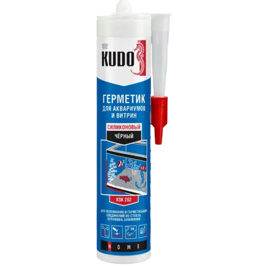 Kudo Home герметик силиконовый для аквариумов и витрин (280 мл) черный