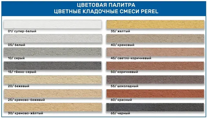 Perel VL цветная кладочная смесь (25 кг) супер-белая