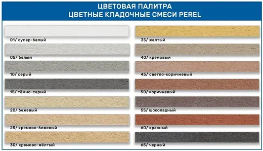 Perel NL цветная кладочная смесь (50 кг) супер-белая