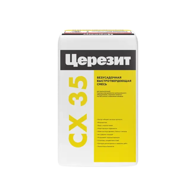 Церезит CX 35 безусадочная быстротвердеющая смесь (25 кг)