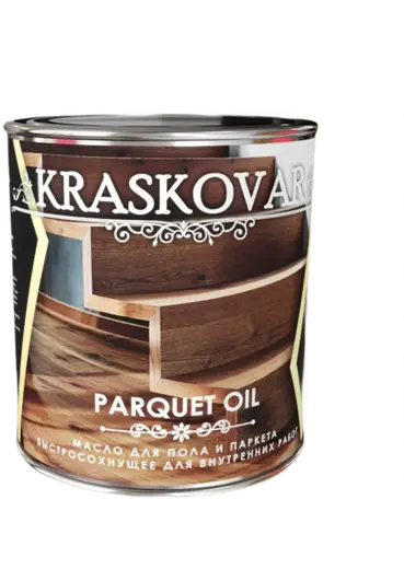 Красковар Parquet Oil масло для пола и паркета быстросохнущее (750 мл) белоснежное
