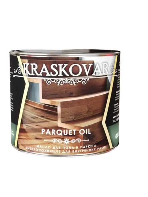 Красковар Parquet Oil масло для пола и паркета быстросохнущее (2.2 л) белоснежное