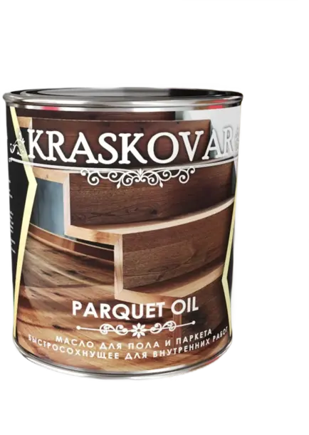 Красковар Parquet Oil масло для пола и паркета быстросохнущее (750 мл) графит